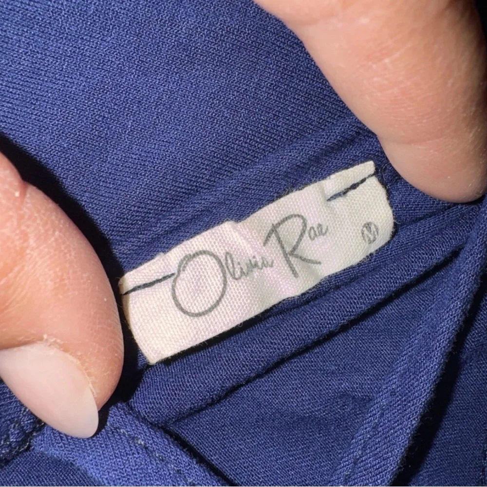 Olivia Rae Blue Dress Girls Med Crisscross Back‎ / Lightweight / Preppy Nautical